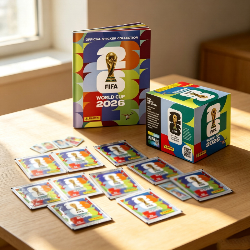 Cardstock Paper Pack - パニーニ 2026 国際サッカー大会 コレクタブルステッカー フルボックス 50パック