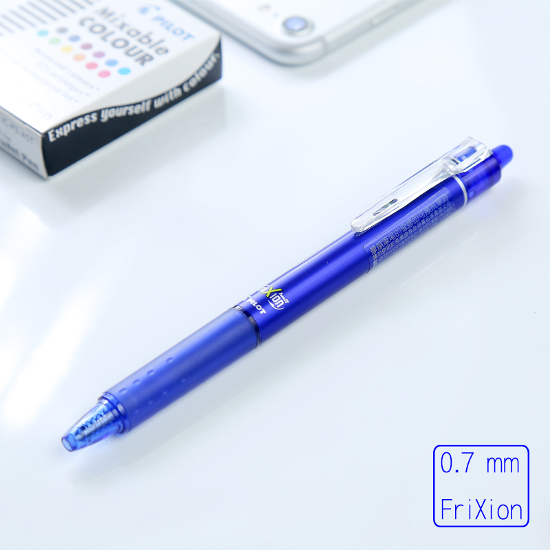 Pilot Pen Frixion - 日本のパイロット冷蔵庫ボールノックゲルペン0.7ブルー/ブラック/レッド消去可能ペン学生学校文房具LFBK-23F