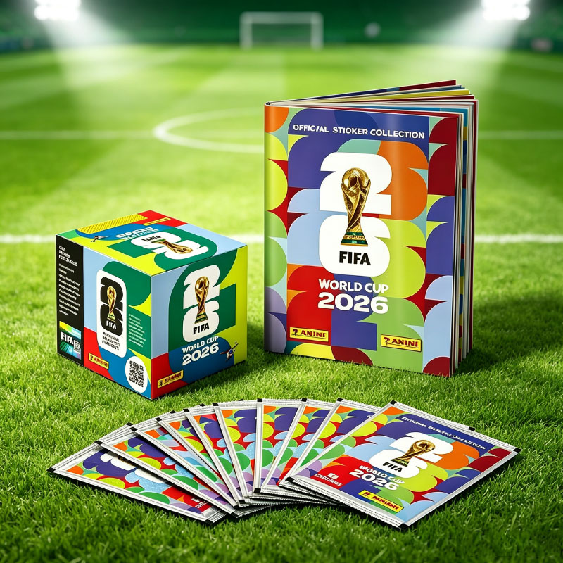 Cardstock Paper Pack - パニーニ FIFAワールドカップ2026 ライセンスステッカー フルボックス 50枚入りサッカースポーツ記念品 サッカー愛好家へのギフト