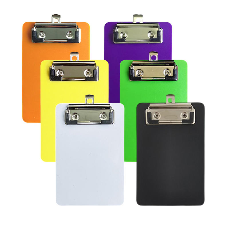 Office Stationery And Supply - A7 ポータブルミニクリップボードオーガナイザー吊り下げ可能なプラスチックノートホルダーオフィススクールサプライ文具新製品
