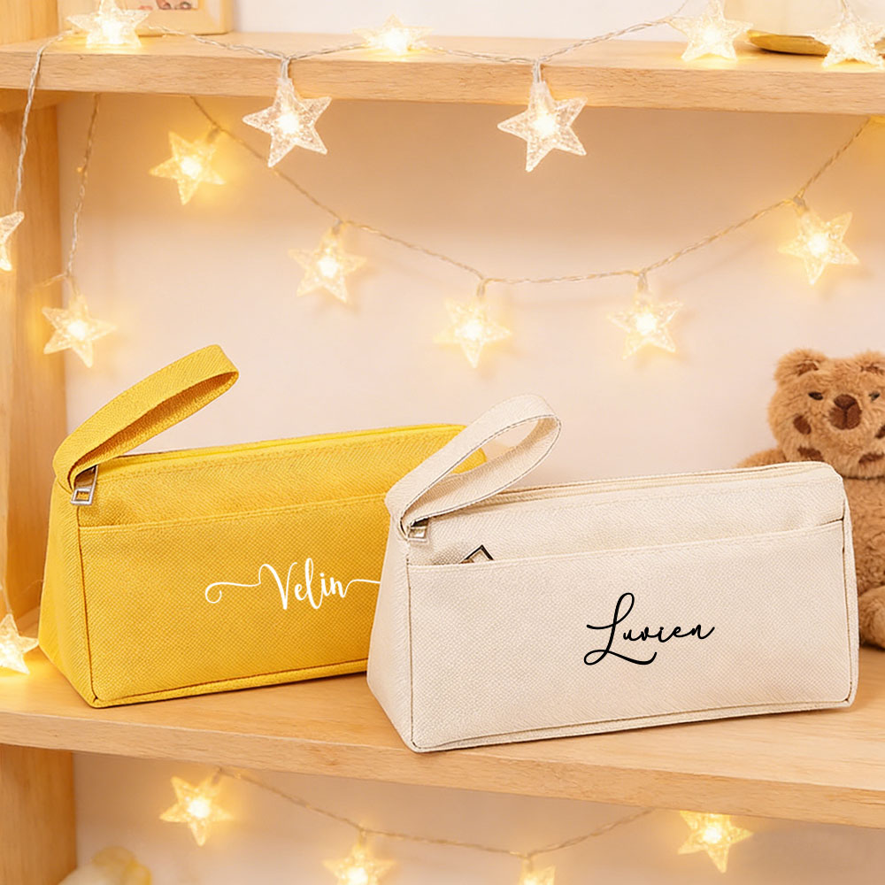 Office Stationery And Supply - パーソナライズされた二層式ペンケース、大容量カスタマイズ、文房具、学用品、事務用品用のシンプルなペンケース