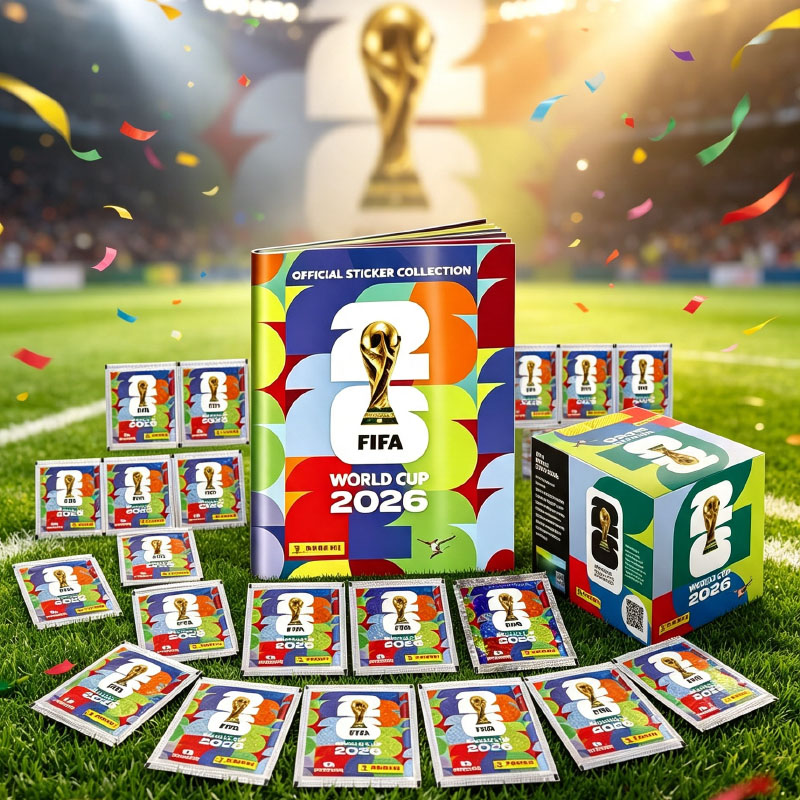 Cardstock Paper Pack - 2026年FIFAワールドカップサッカーステッカーパック（パニーニ製）コレクタブルトレーディングカードパーティーゲームプレミアムファン向けお土産ギフト