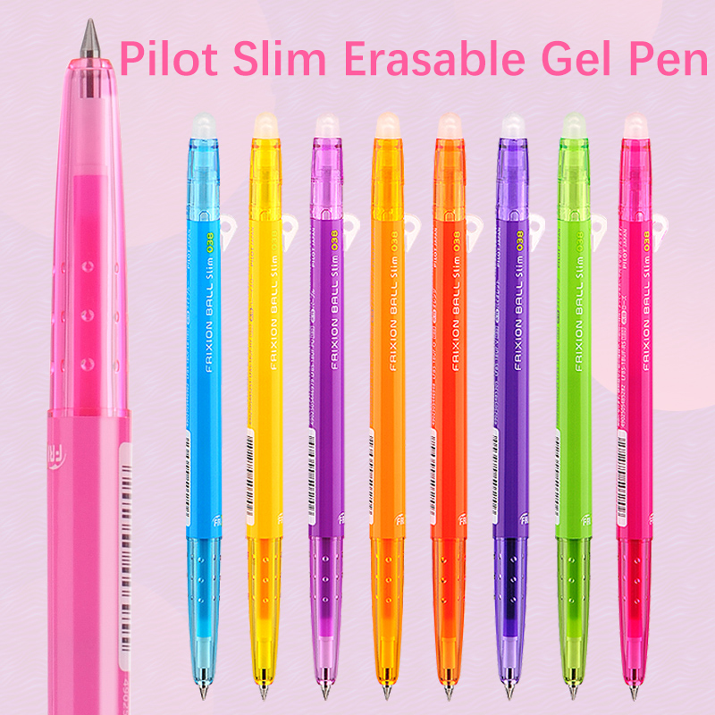 Pilot Pen Frixion - 消去可能なジェルペン,フリクションパイロット,20色のキャンディー,カワイイ,LFBS-18UF 0.38mm,学用品,かわいい学生の文房具,1個