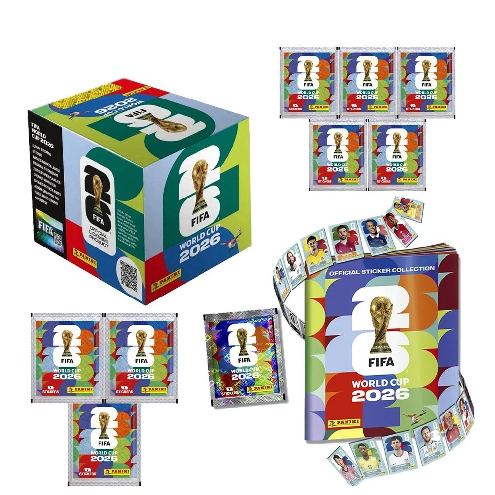 Cardstock Paper Pack - ホットパニーニ 2026 FIFAワールドカップ ステッカーコレクションボックス 50パック サッカー
