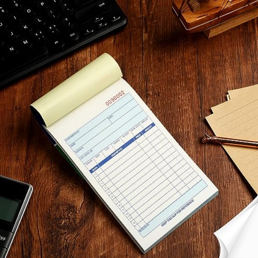 3パッド式販売注文書2部複写式、カーボンコピー付き領収書、5 - Carbon Copy Book のレビューと価格