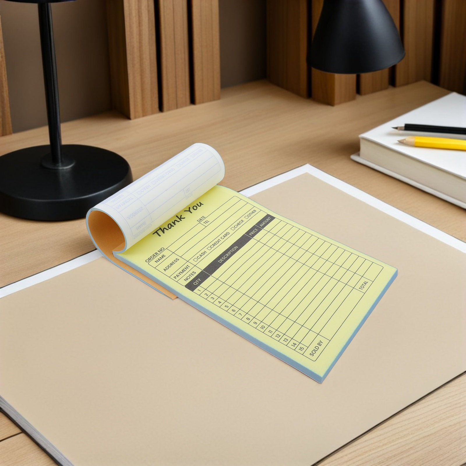 2 個のカーボンコピー領収書 2 パートビジネス請求書領収書 - Carbon Copy Book のレビューと価格