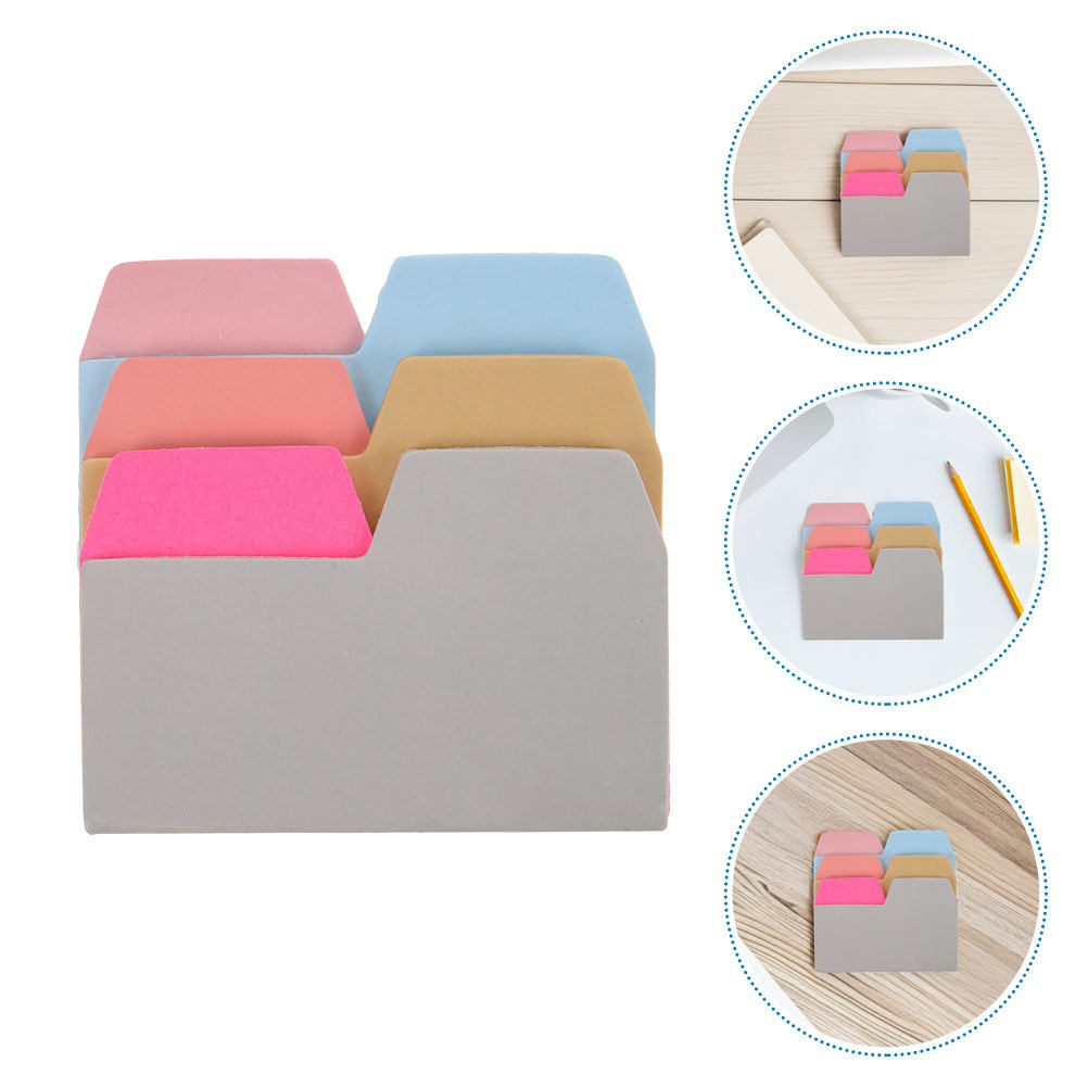 2枚入り粘着インデックスタブ 6色 書き込み可能 再貼り付け - Index Tab Divider のレビューと価格