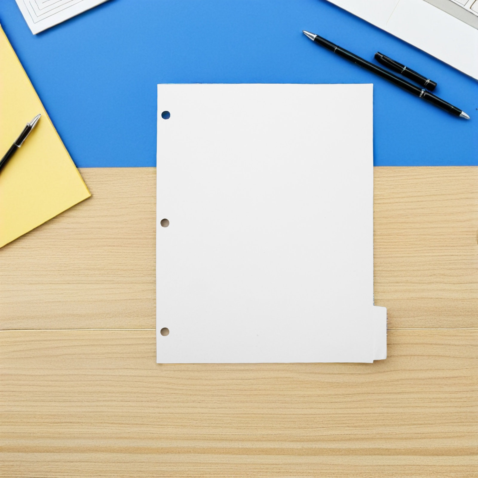 4セット ブランク書き込みページディバイダー 11x9 ホワ - Index Tab Divider のレビューと価格