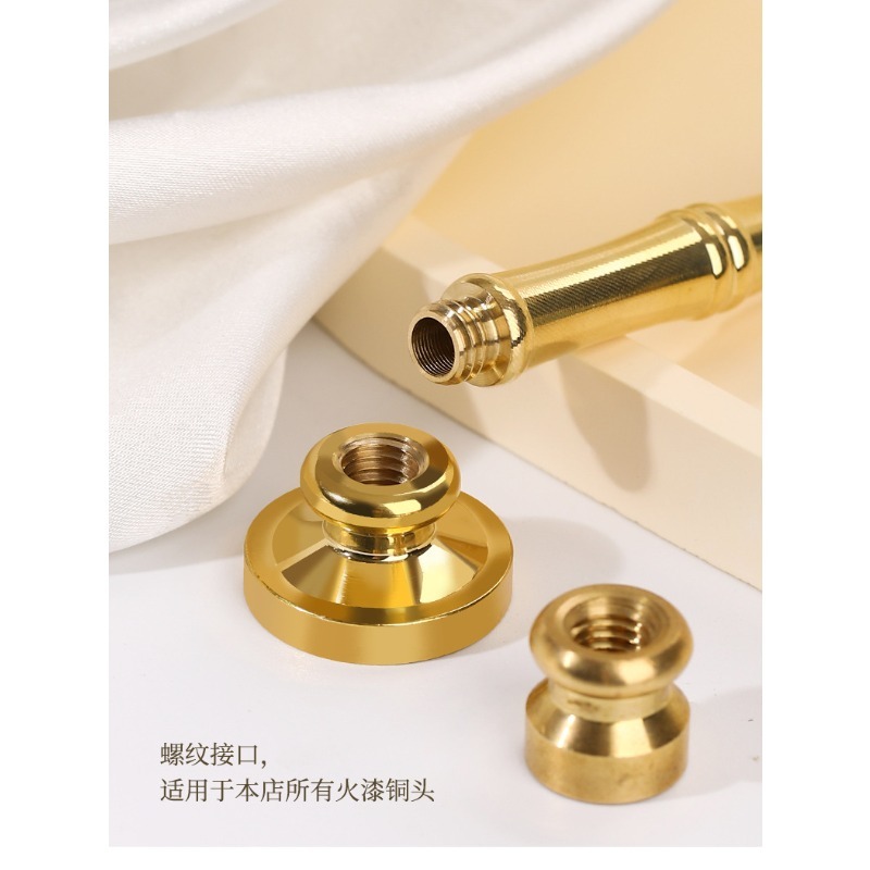 竹の形の真鍮スタンプハンドル DIY シールヘッドツール す - Wax Seal Stamp Kit のレビューと価格