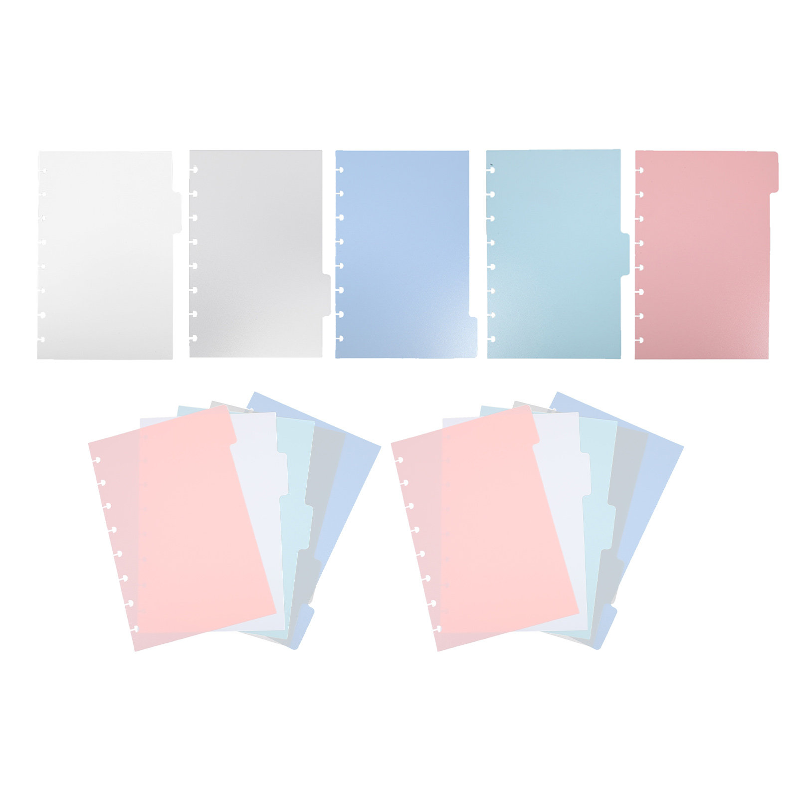 プラスチック製バインダーインデックスディバイダーシート、書き - Index Tab Divider のレビューと価格