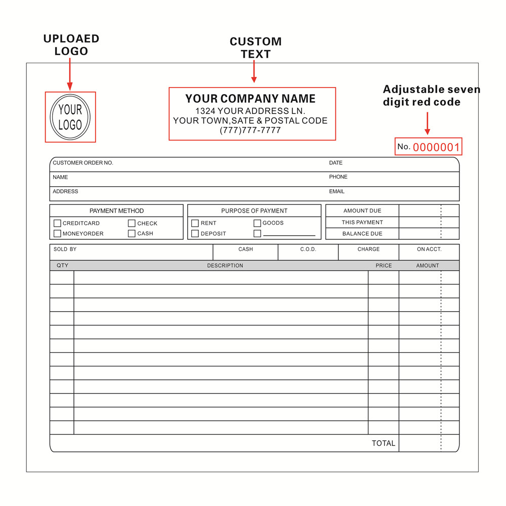 2冊の書籍には、カーボンコピーのカスタマイズ可能な現金額領収 - Carbon Copy Book のレビューと価格