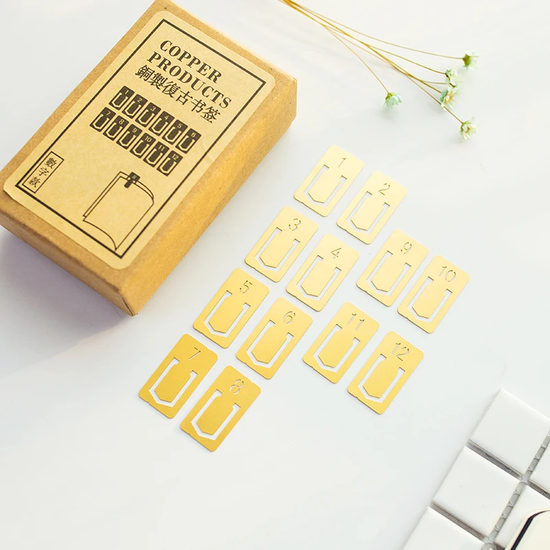ノートブック用ヴィンテージ銅ブックマーク、ミニレトメタルブッ - Stationery Office And School Supply Stores のレビューと価格