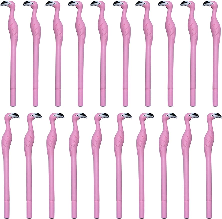 かわいいピンクのフラミンゴ ゲル ペン セット 子供 同僚  - Gel Ink Pen Set のレビューと価格