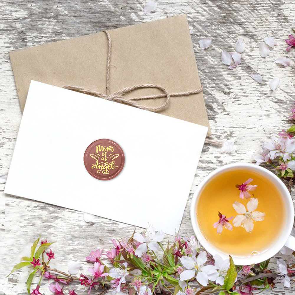 母の日ワックスシールスタンプセット - 4つの銅製ヘッド+木 - Wax Seal Stamp Kit のレビューと価格