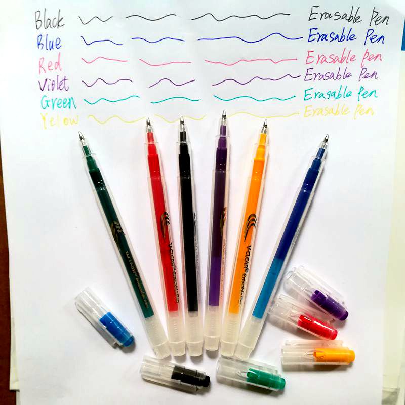 Vclear消去可能なペンフリクションリフィル、6色の文房具 - Pilot Pen Frixion のレビューと価格