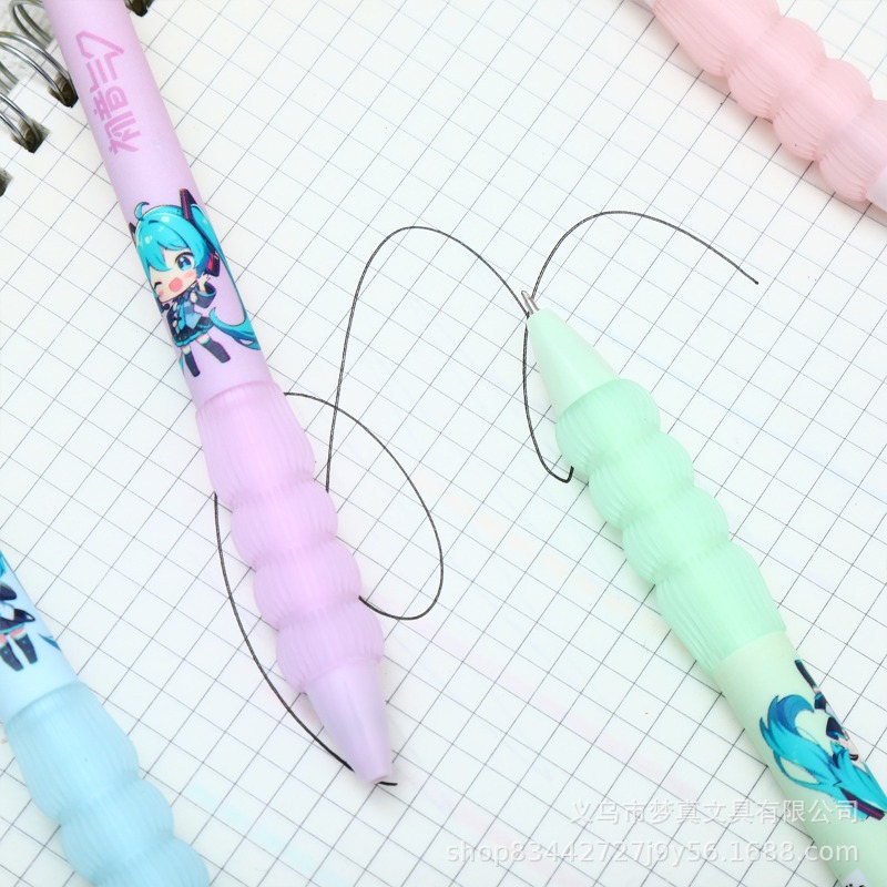 かわいい初音ミクゲルペンキュートアニメ漫画プリント速乾性イン - Gel Ink Pen Set のレビューと価格