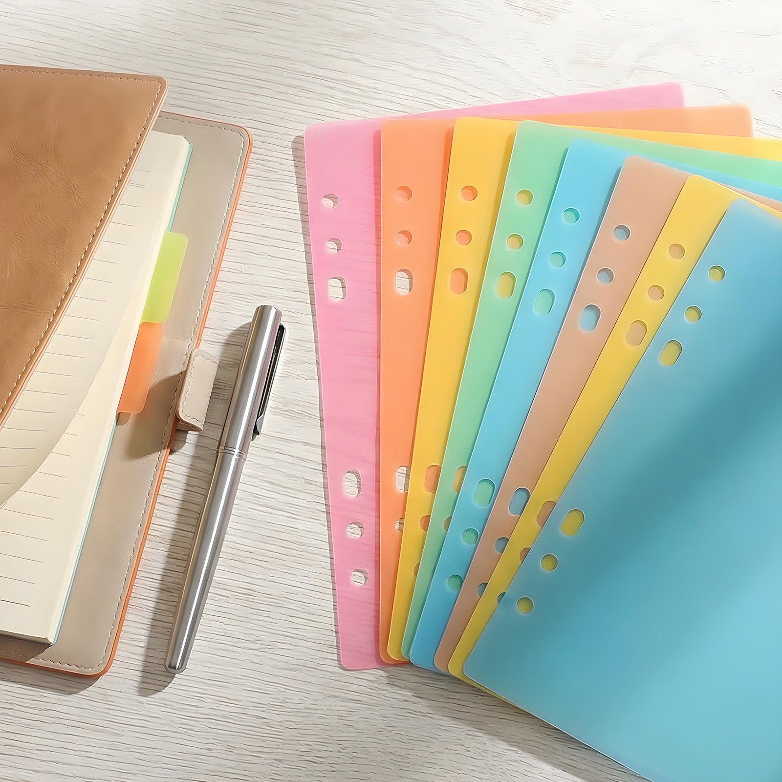 10 個の明るいカラフルなインデックスディバイダーラベルセッ - Index Tab Divider のレビューと価格