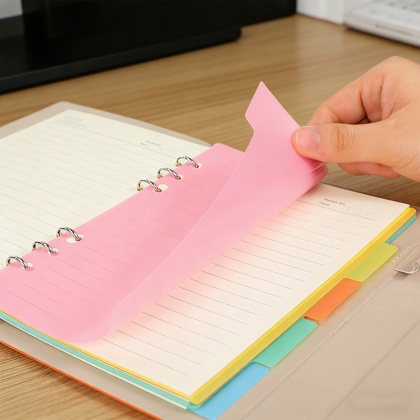 10 個の明るいカラフルなインデックスディバイダーラベルセッ - Index Tab Divider のレビューと価格
