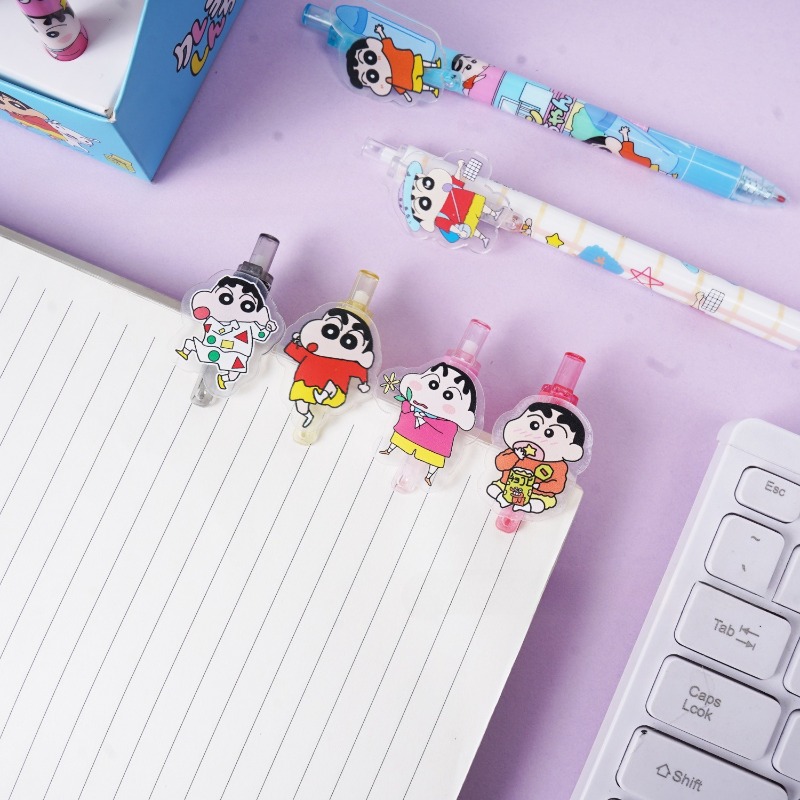 48 ピース/箱クレヨンしんちゃんポイントペン漫画インクゲル - Office Stationery And Supply のレビューと価格