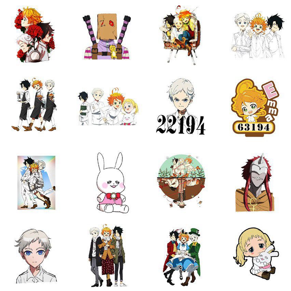 1 パックアニメステッカー約束のネバーランドアクションフィギ - Cardstock Paper Pack のレビューと価格