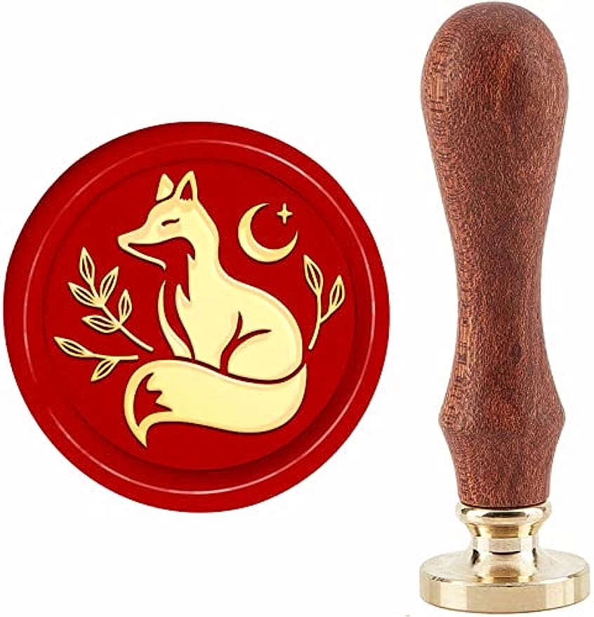 Fox moon-シールスタンプ,取り外し可能な真ちゅう製シ - Wax Seal Stamp Kit のレビューと価格