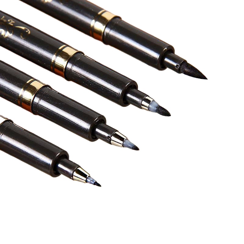 4 ピース/セット書道アートマーカーペンブラシペンアートマー - Office Stationery And Supply のレビューと価格