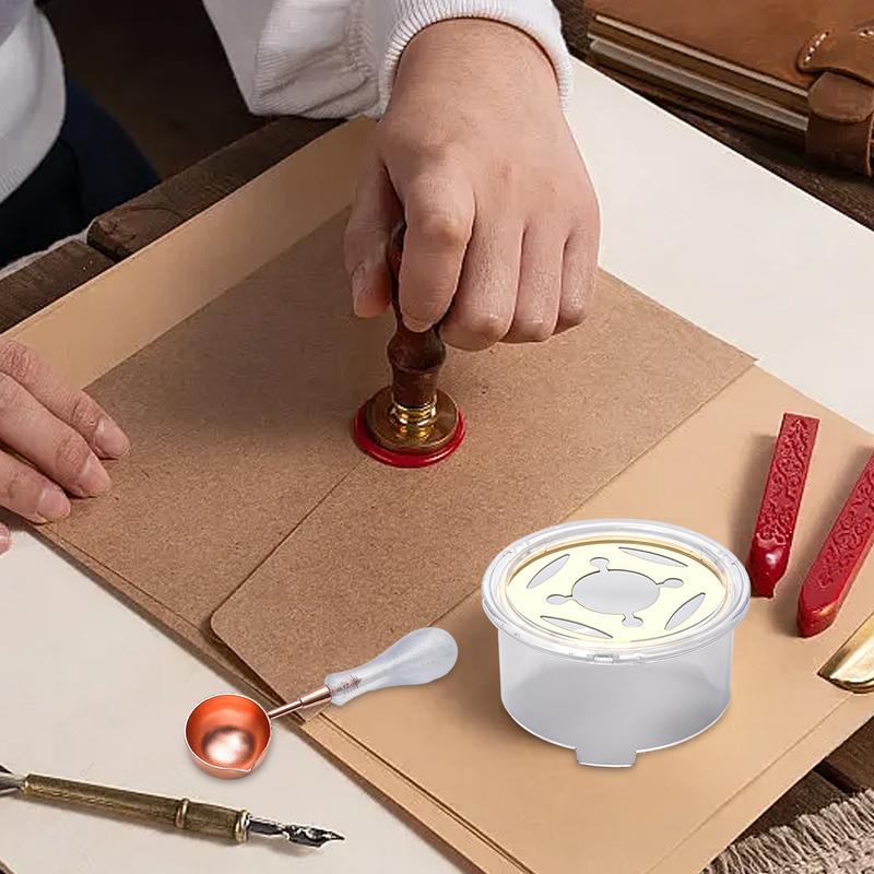 シーリングワックスキット シーリングワックスメルタースプーン - Wax Seal Stamp Kit のレビューと価格