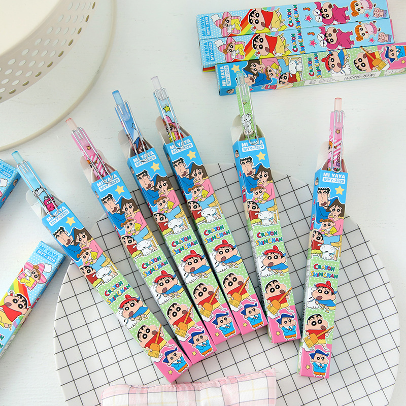 6 個漫画クレヨンしんちゃんゲルペン絶妙なブラインドボックス - Office Stationery And Supply のレビューと価格