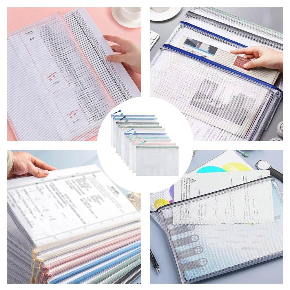 10 個モランディライトカラーシリーズメッシュ文具収納袋ジッ - Office Stationery And Supply のレビューと価格
